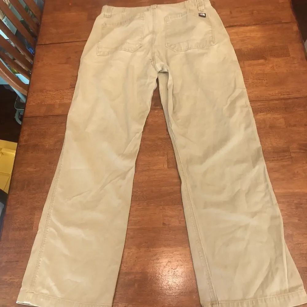 The North Face Beige Khaki Pants Men Sz 32 X30 Outdoors Gorpcore Hiking Climbing